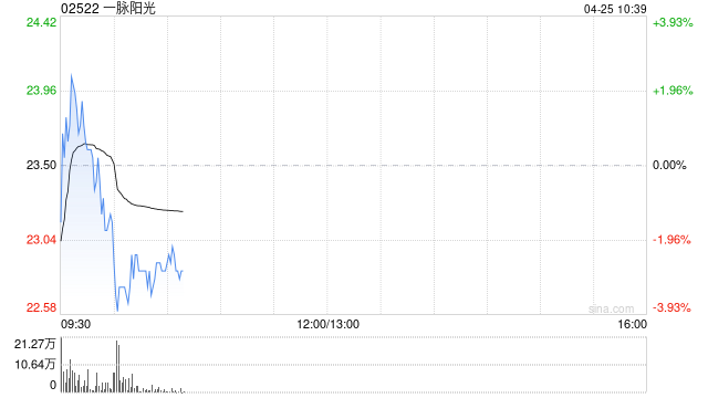 一脉阳光拟折让约14.89%配售975万股配售股份 净筹约1.82亿港元